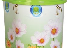 İtmeli Desenli Çöp Kovası No:0