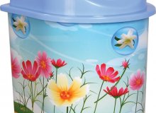 İtmeli Desenli Çöp Kovası No:1