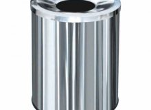 Çember Kapaklı Metal Çöp Kovası